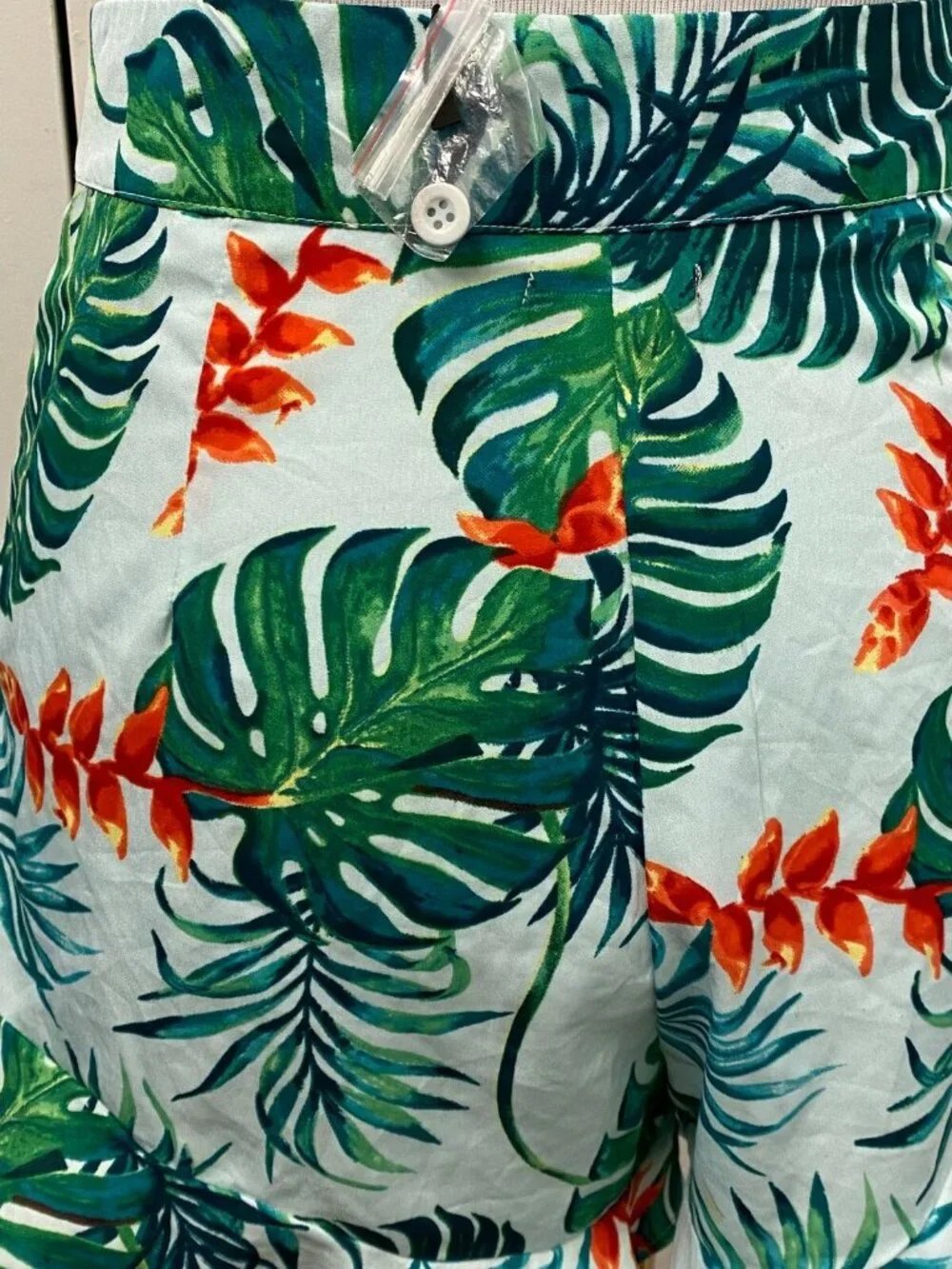 Boohoo Green Leaf Print Skirt